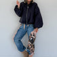 Jogg-Jeans im Used Look Horse - denim