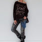 Sweater Dont Give Up - mokka