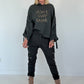 Hoodie Don´t Overthink - anthrazit