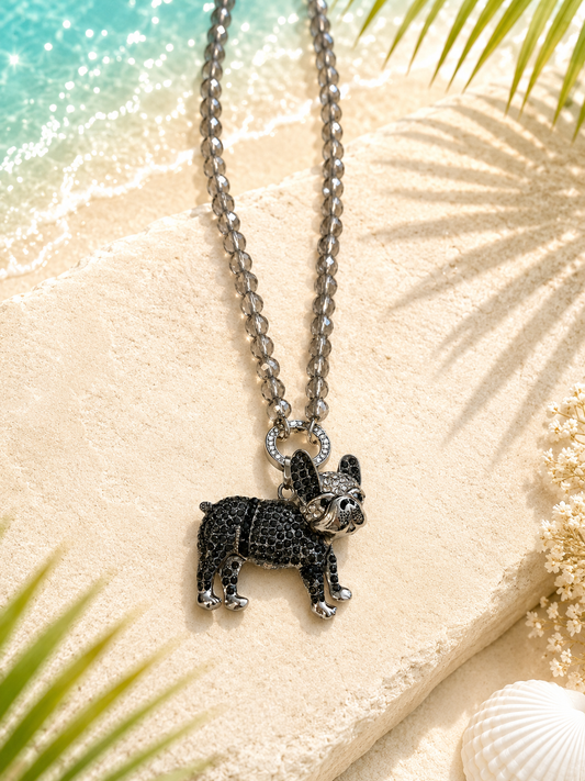 French Bulldog Chain - anthracite