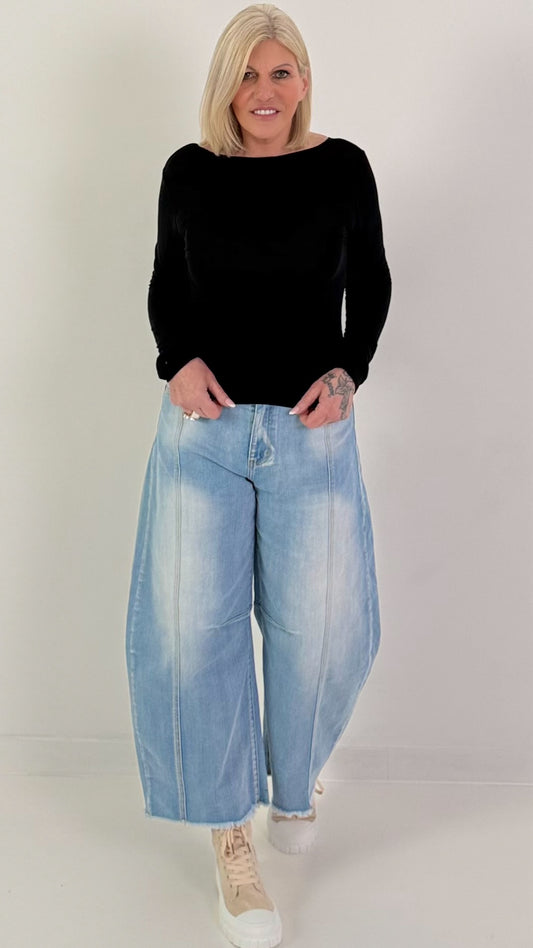 Lichtgewicht kasjmier overhemd - zwart