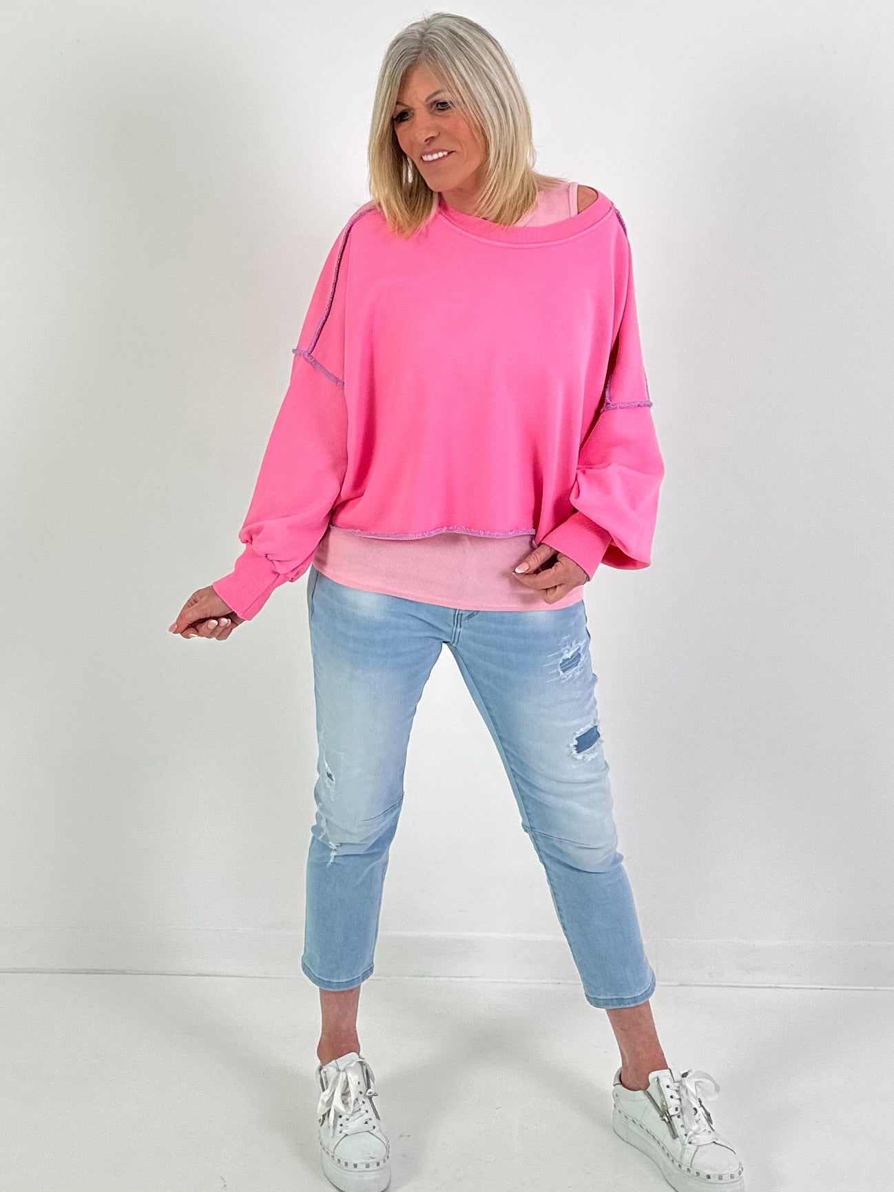 Sweater model "Color Whisper" - pink