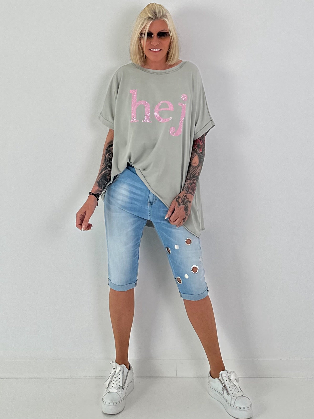 T-Shirt Hej - khaki