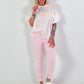 Blouse shirt with "puff sleeves" - white