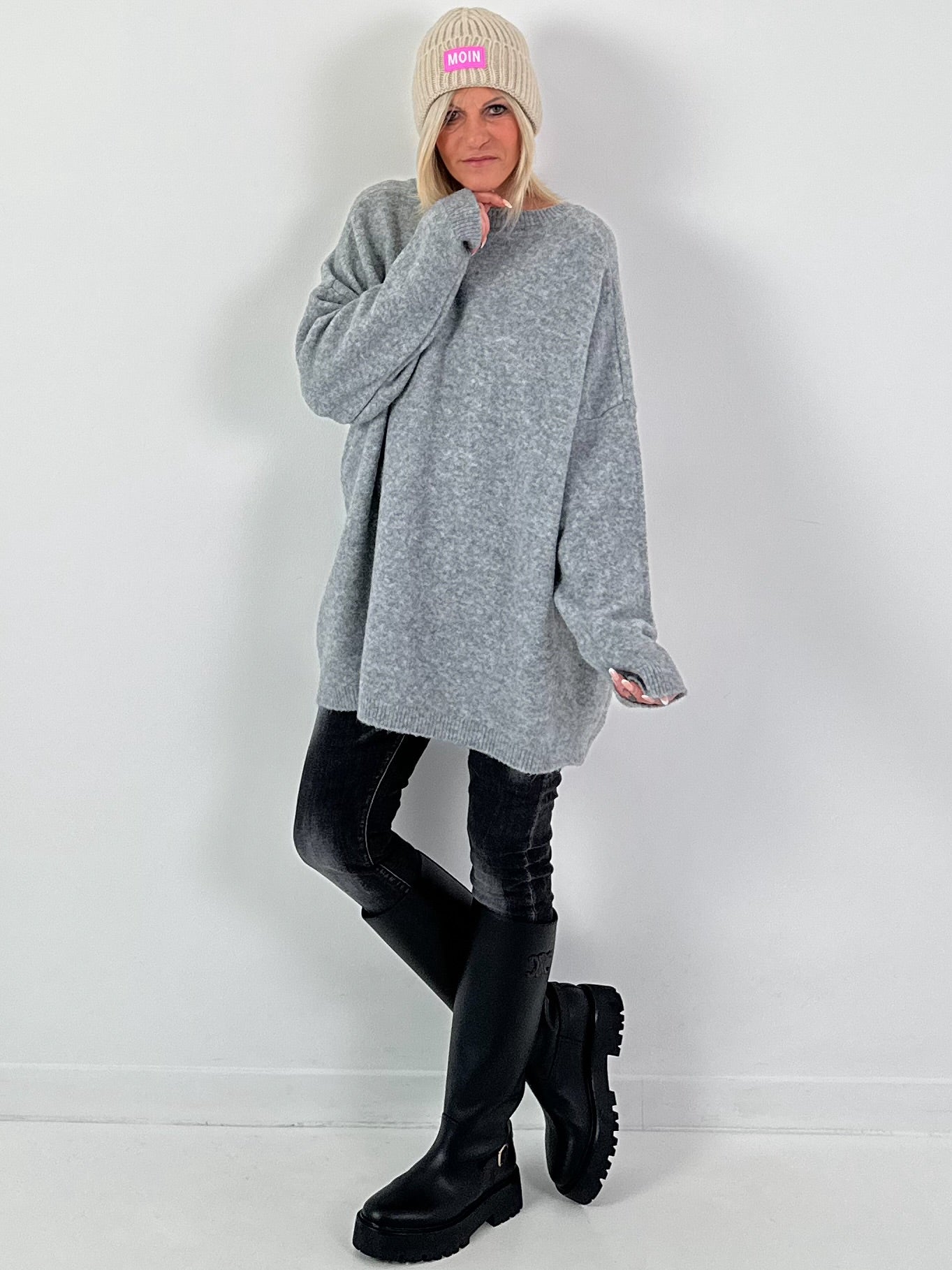 Zwillingsherz hoed model "MOIN" - beige