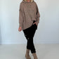 Oversized Hoodie Be Yourself - taupe