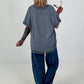 Shirt mit Cut-Out Details - grau