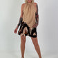 Neckholder Top -camel