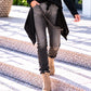 Waist Wrap in Wildlederoptik - schwarz ( lieferbar ab ca. 29.10.26)
