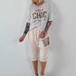 Sequin Shirt SOHO New York - silver-blue