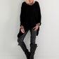 Soft Oversized Chunky Knit Jumper - black