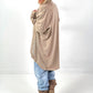 Oversized militair blazer model “Glam Officer” - beige