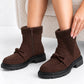 Loafer ankle boot - mocha