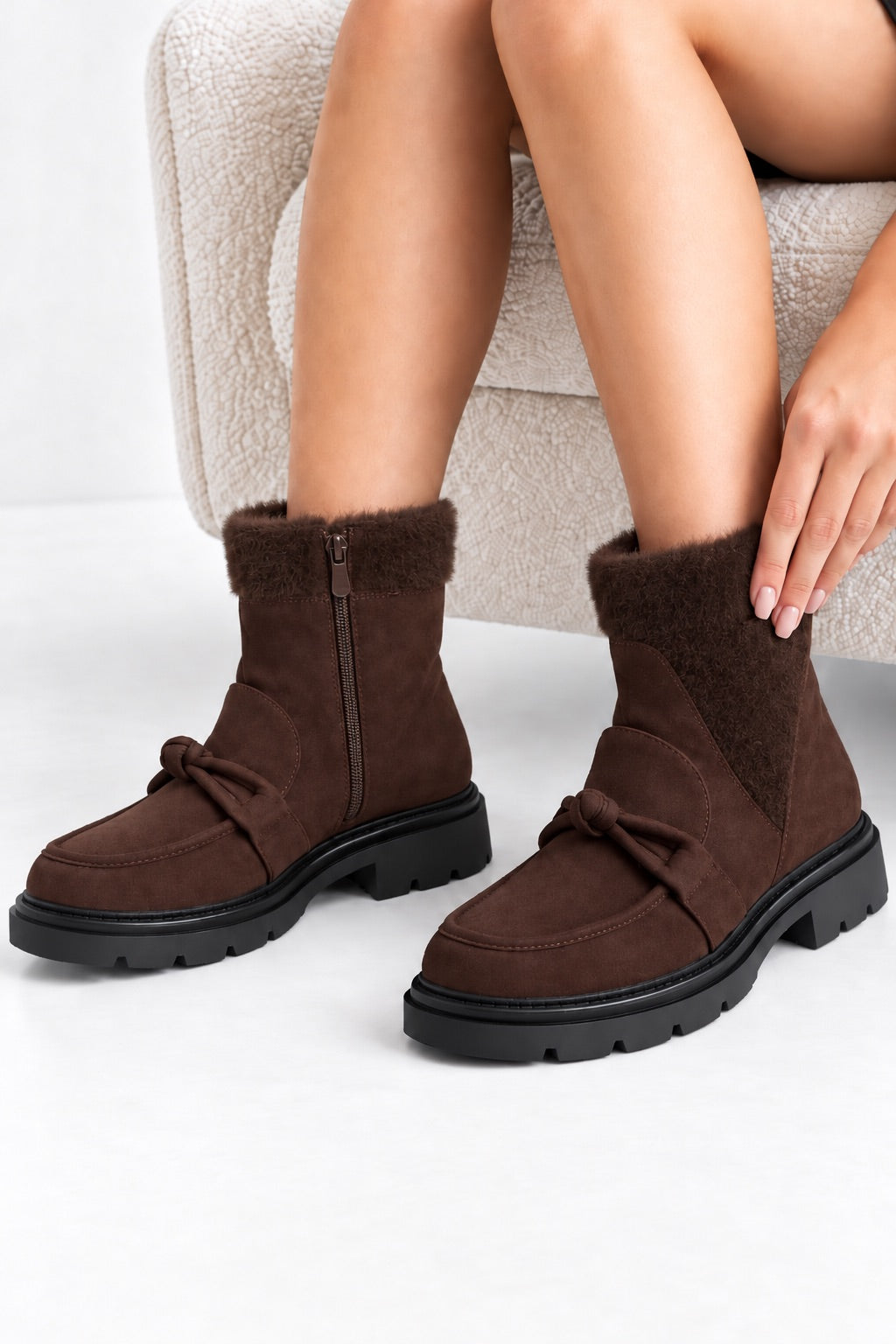 Loafer ankle boot - mocha