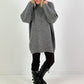 Longpullover/Kleid Modell "Embrace" - grau