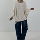 Oversized Strickjacke mit raffinierten Details - creme