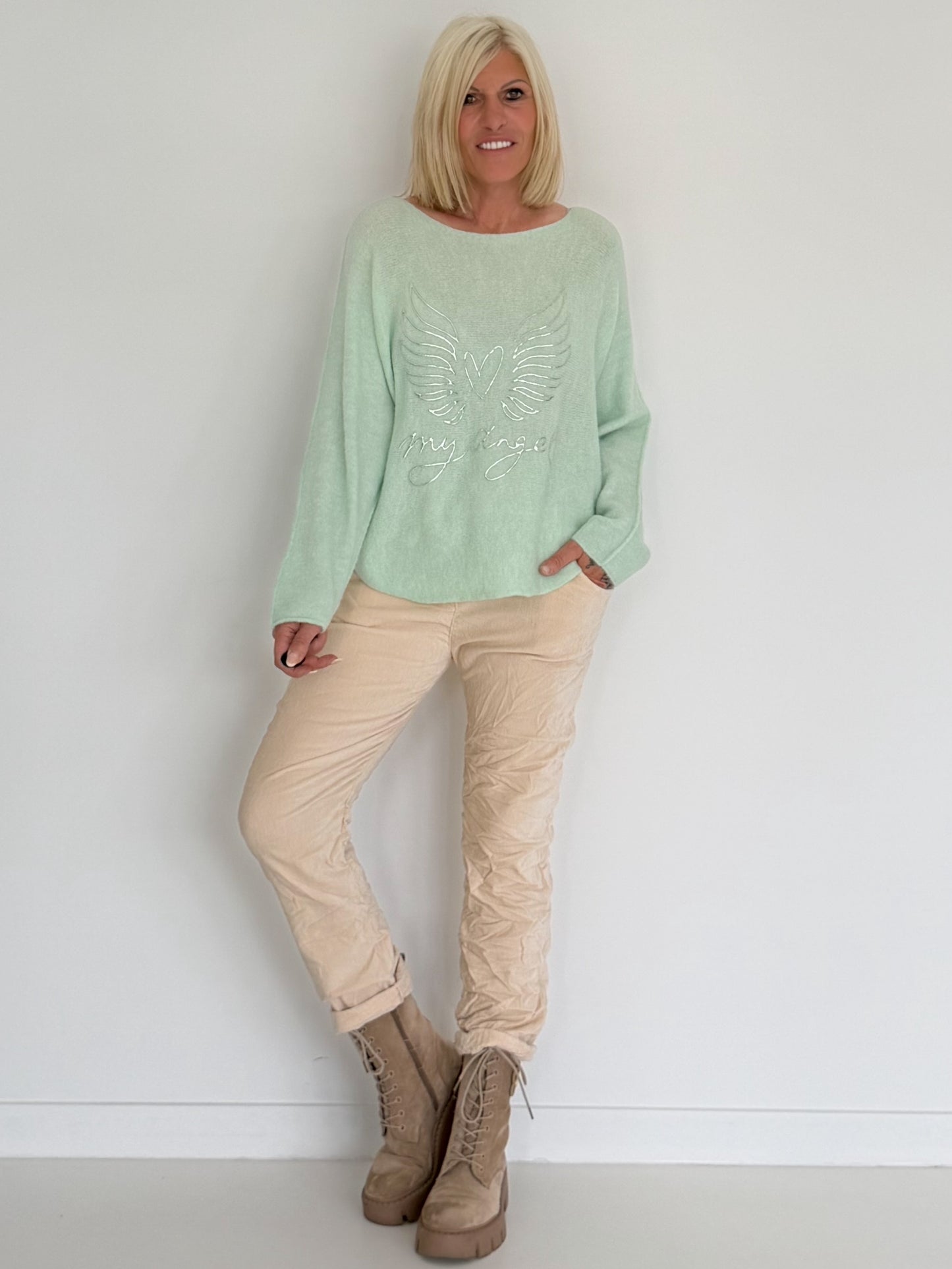 Soft sweater My Angel - mint