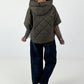 Jacket with XL collar and hood - olive