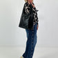 Lightweight blouse with graphic pattern - black - beige