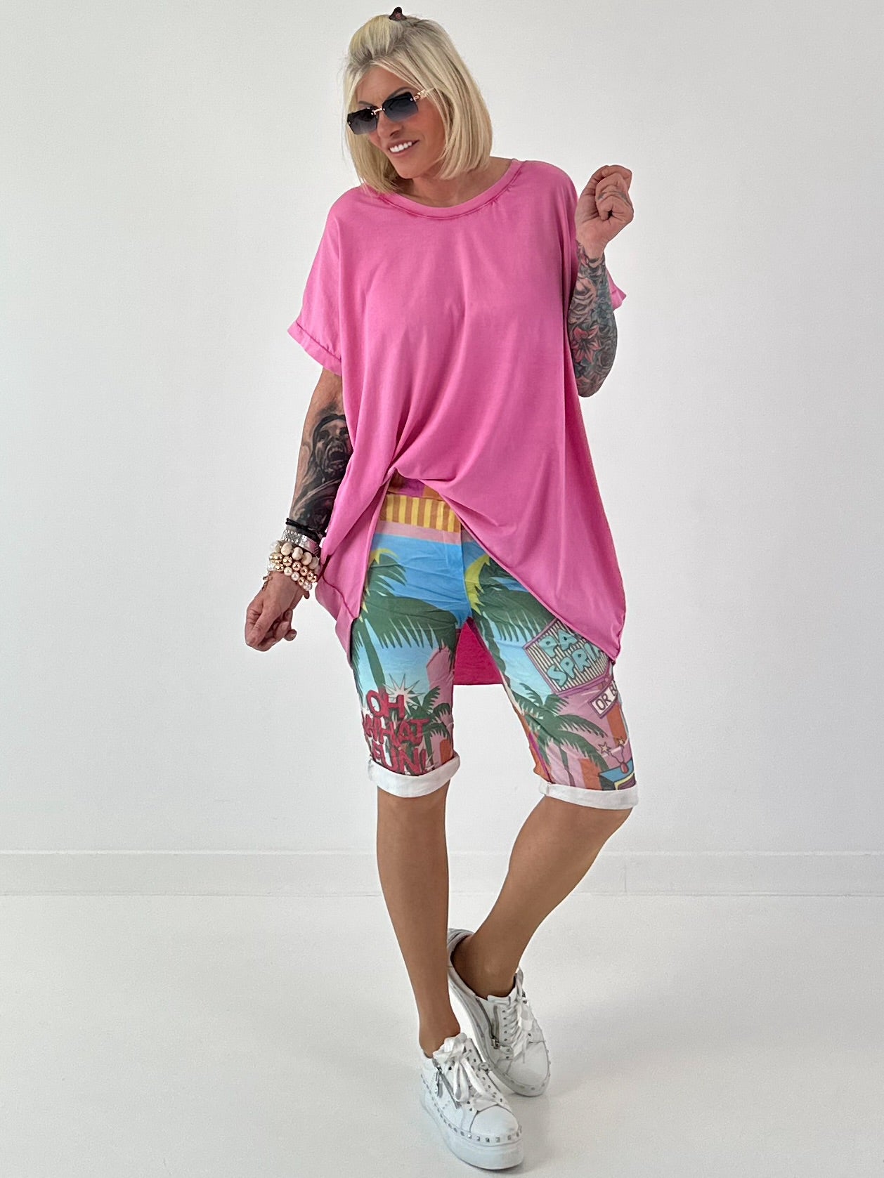 Oversized T-shirt - roze