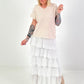 Striped fine-knit shirt - beige-white