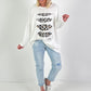Sweater with cut-outs - white