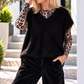 Fluffy turtleneck - black