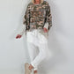 Oversized Sweater mit halben Arm - camouflage