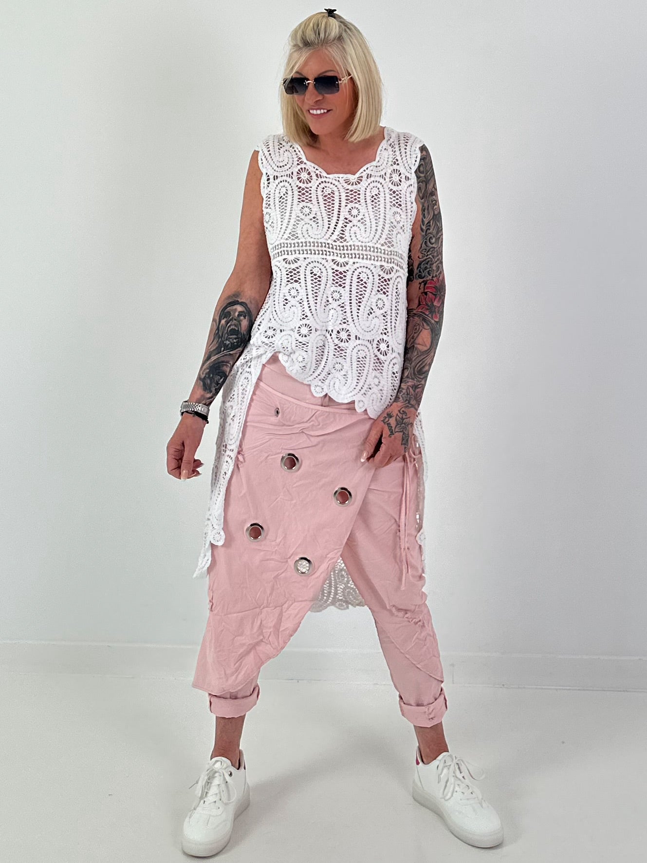 Ibiza Crochet Shirt - White
