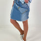 2-in-1 denim shorts