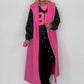 Bouclé Longweste - candypink