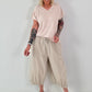 Gestreiftes Feinstrick Shirt - beige-weiss