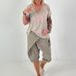 T-shirt with statement print - taupe