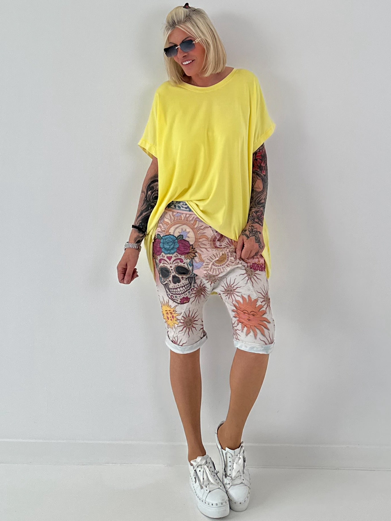 Oversized T-Shirt - gelb