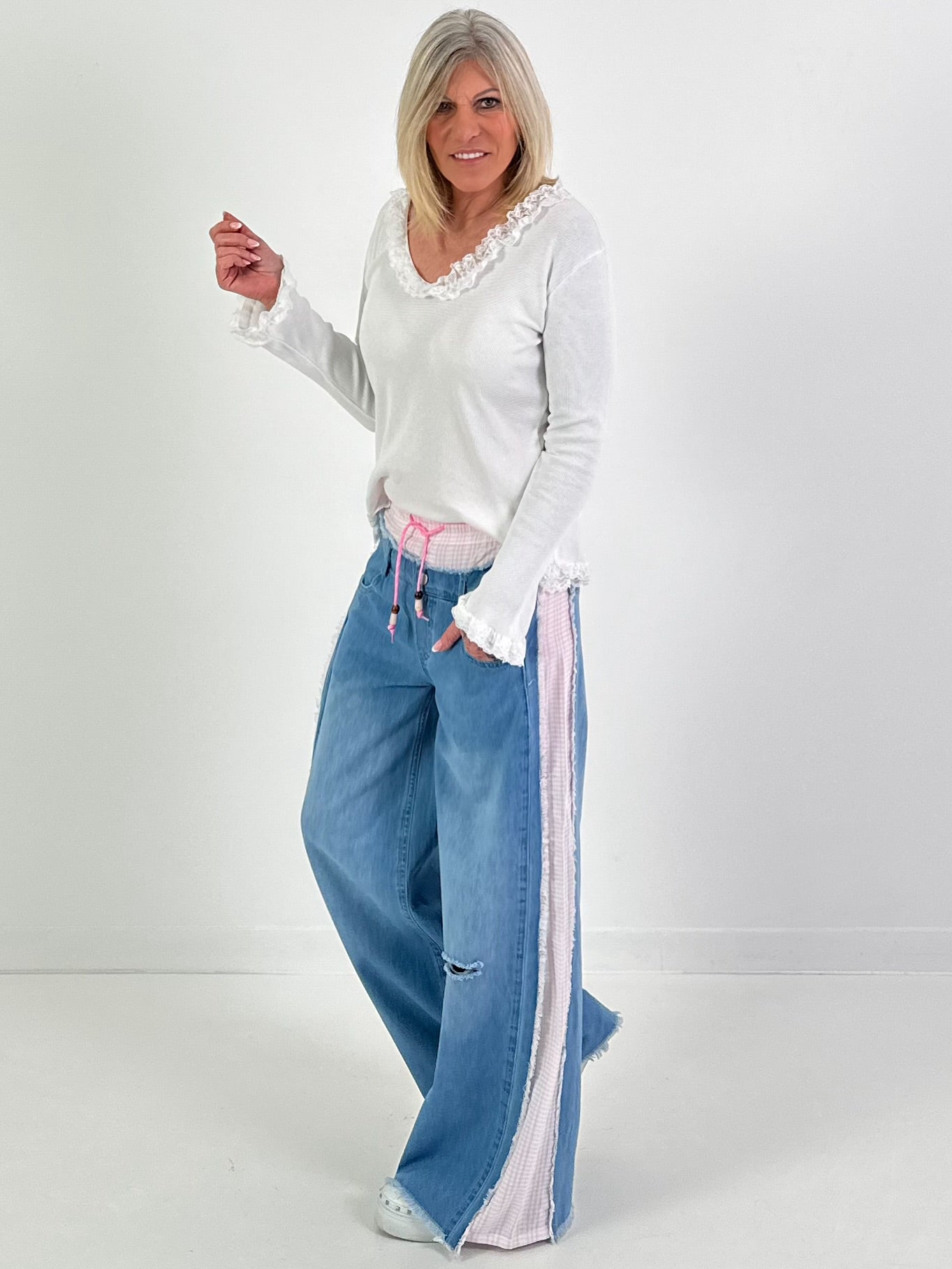 Shirtmodel "Soft Romance Rib" - wit