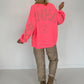 Oversized Sweater Copenhagen - neon pink