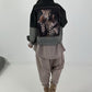 Stylische Jacke mit Farbverlauf und großem Rückenpatch - schwarz - grau