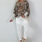 Oversized Sweater mit halben Arm - camouflage