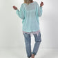 Leichter Oversized Pullover - mint
