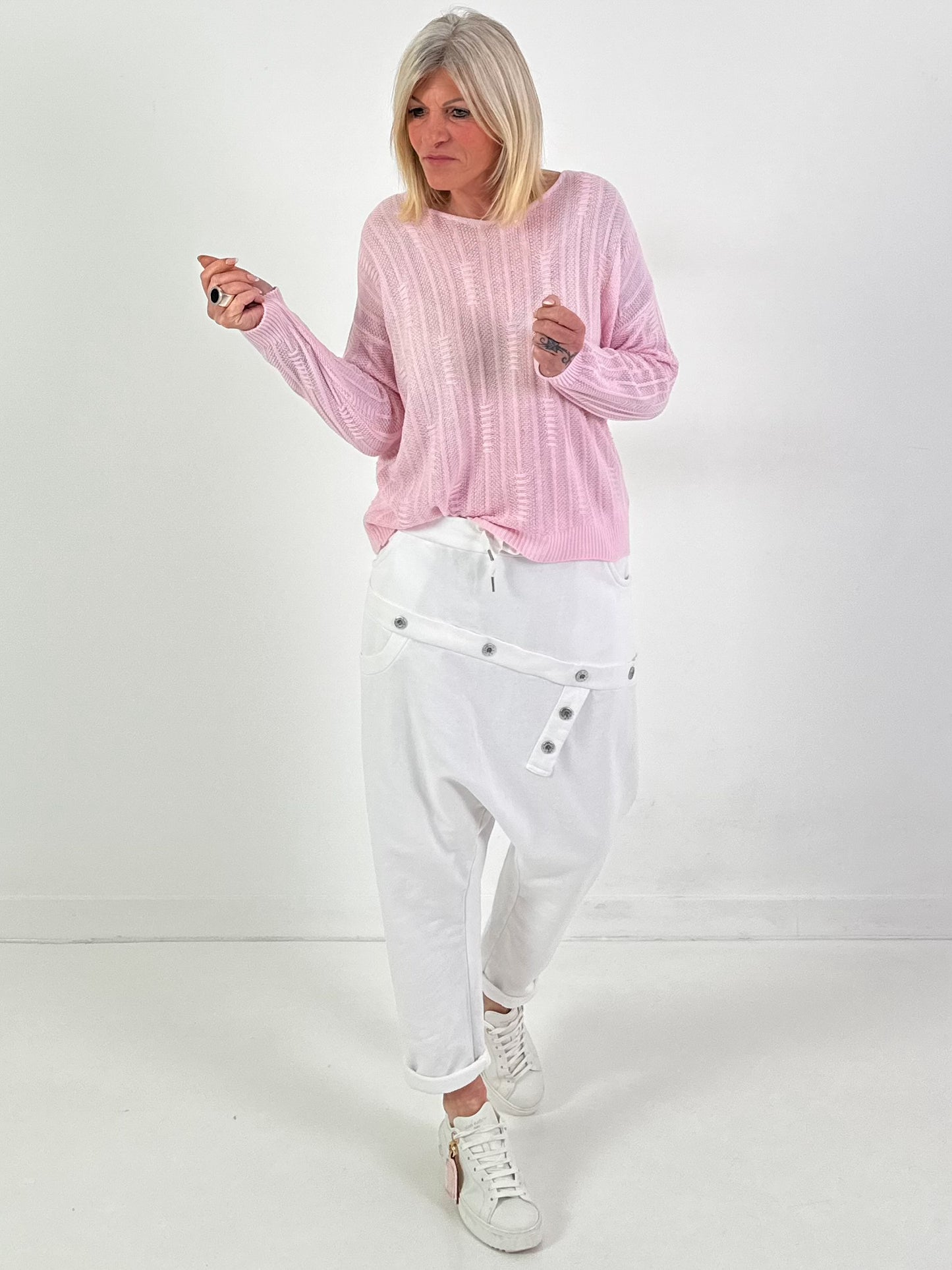 Strickpullover Modell "Soft Breeze" - rosa