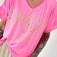 T-Shirt Smile - neon pink