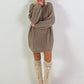 Longpullover/Kleid Modell "Embrace" - taupe