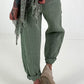 Linen trousers - khaki
