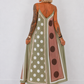 Luftiges Sommerkleid mit Print - oliv - mehrfarbig