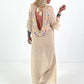 Ibiza Kleid mit Häkeleinsätzen - beige