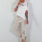 T-Shirt with Cut-Outs - White