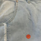 2. Wahl Jeans mit seitlichen floralen Häkeleinsätzen - denim