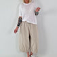 Strick Shirt mit Lochmuster - weiss