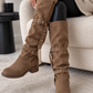Over-the-knee boots - beige