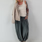 Ripp Tank Top stone washed - beige